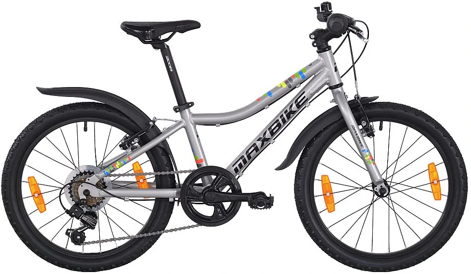 MAXBIKE Junior 20" ŠEDÁ