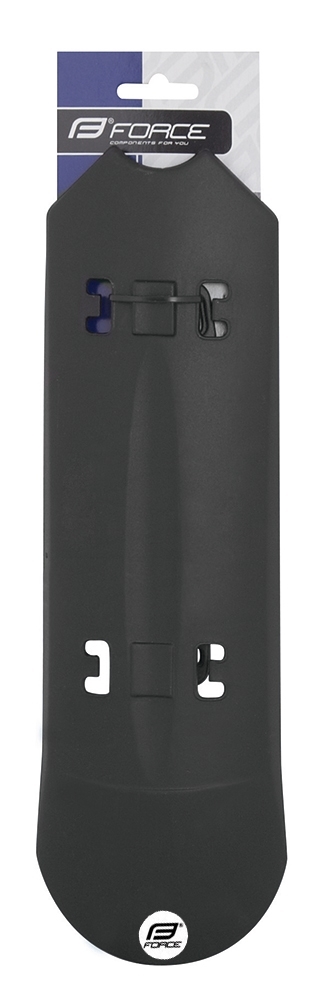 blatník FORCE plast pod rám + gumový úchyt, černý