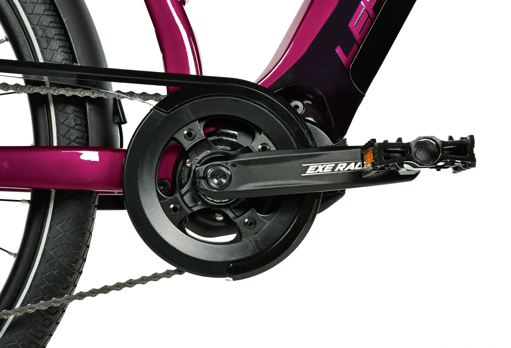 Elektrokolo Leader Fox LUCAS 28" DÁMSKÝ sytě červená